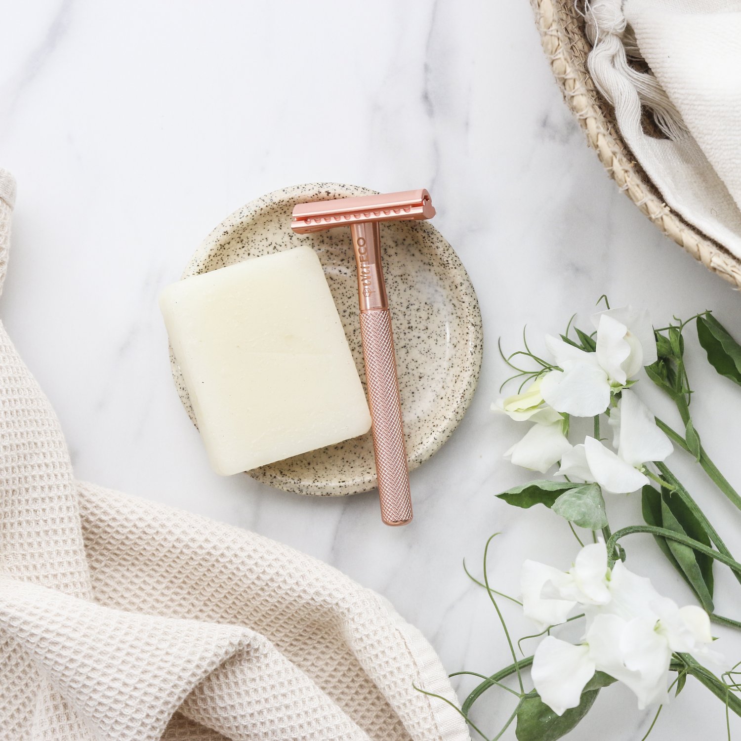 EVER ECO Rose Gold Safety Razor with Replacement Blades