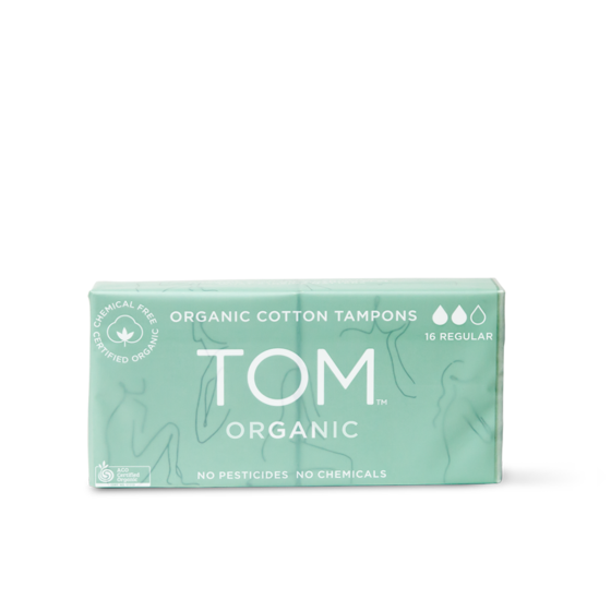 TOM ORGANIC Regular Tampons 16 Packs