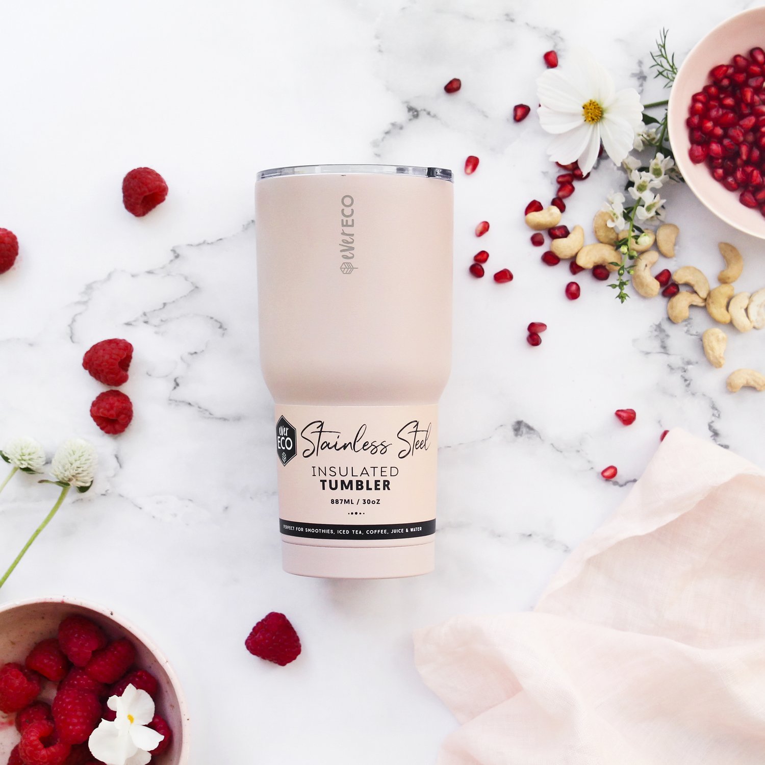 EVER ECO Insulated Tumbler Rose 887ml