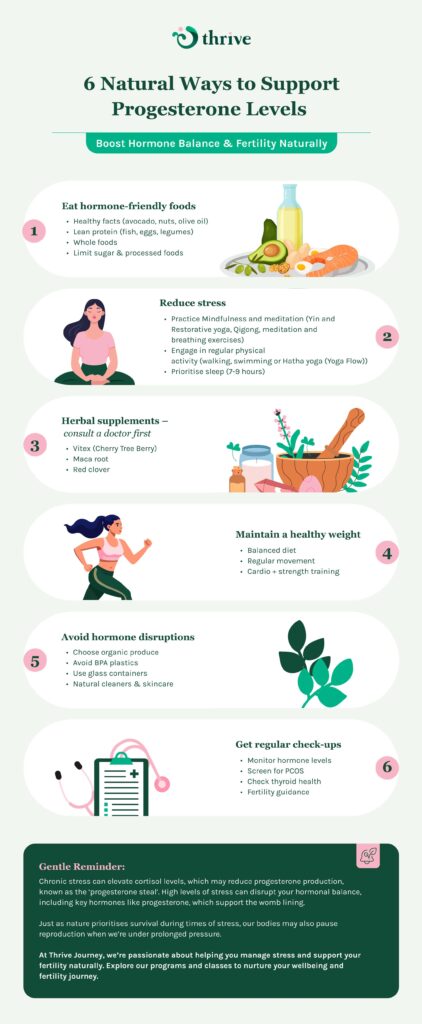 How to naturally support progesterone levels for fertility